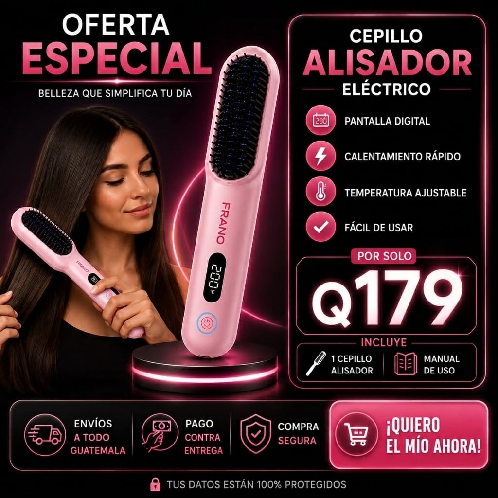 Novabrush™| Cepillo Alisador Inalámbrico – Cabello Perfecto en Minutos sin Cable
