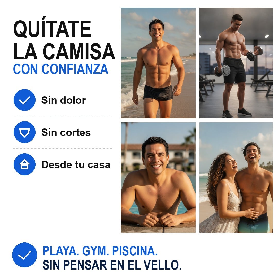 Crema Depilatoria SIN DOLOR para Hombre 🔥 Piel lisa en 10 minutos + Envío Gratis