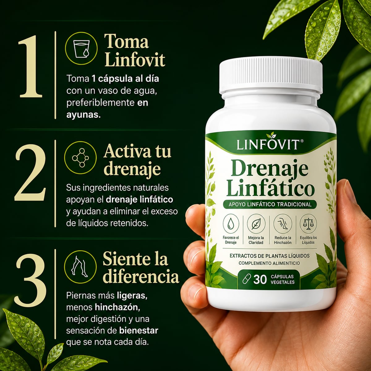Linfovit™| Soporte Metabólico Contra Líquidos Retenidos 🌿 2x1