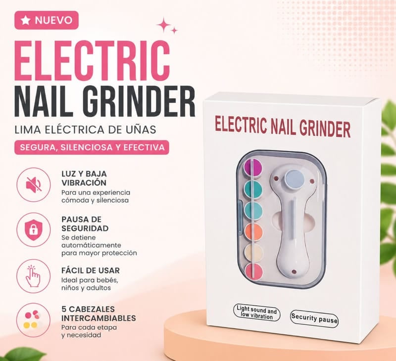 Lima De Uñas Eléctrica Para Bebés Portátil Luz Led A Pila + ENVIO GRATIS