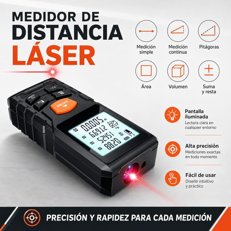 LaserPro™ – Medidor Láser de Alta Precisión