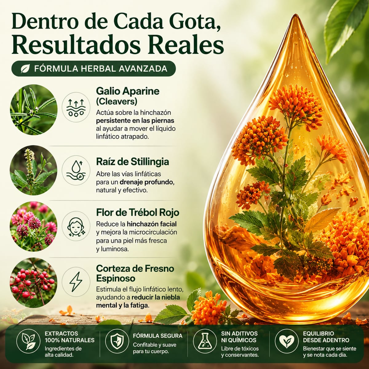 DRENAJE LINFÁTICO  APOYO HERBAL PARA TU BIENESTAR DIARIO