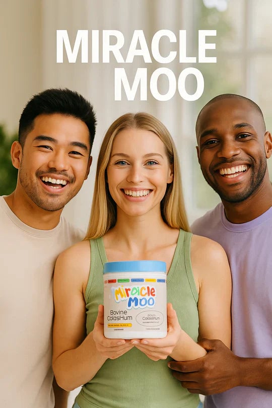 💫🥛 MIRACLE MOO™ – Suplemento natural de calostro bovino 🐮 para reducir la hinchazón 🌿, mejorar la digestión 🍃 y realzar tu belleza desde adentro ✨💖