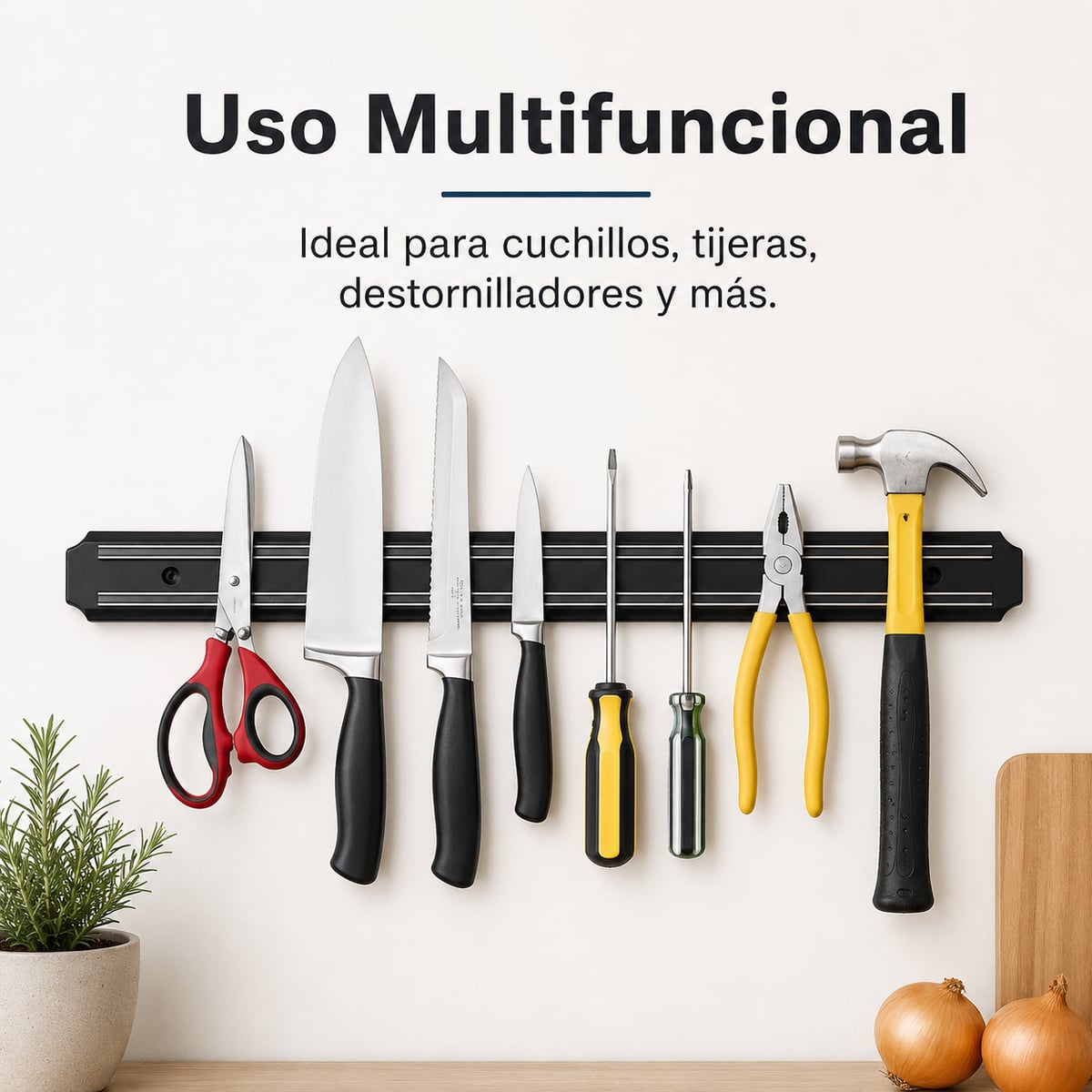 MagnetKitchen Pro – Barra Magnética para Cuchillos 50 cm 