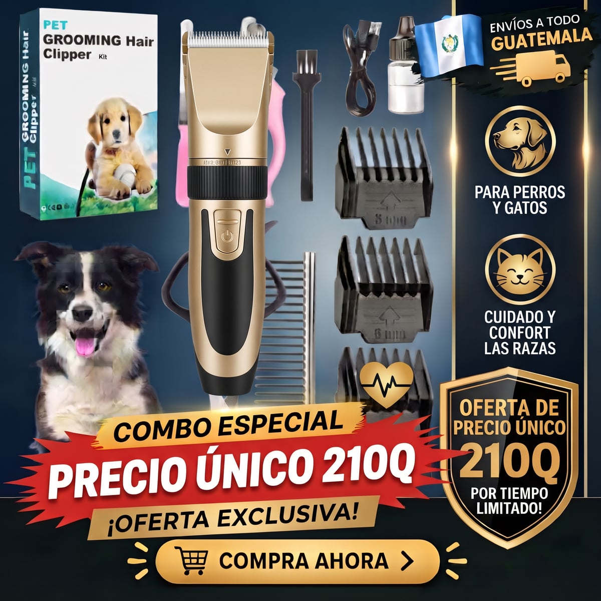 Máquina Cortadora De Pelo Mascota
