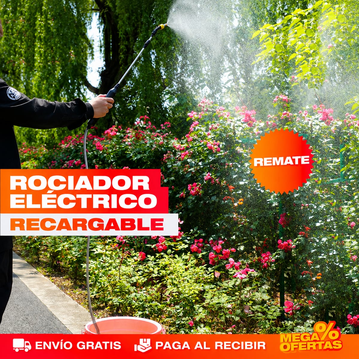 Rociador Pulverizador Eléctrico Portable