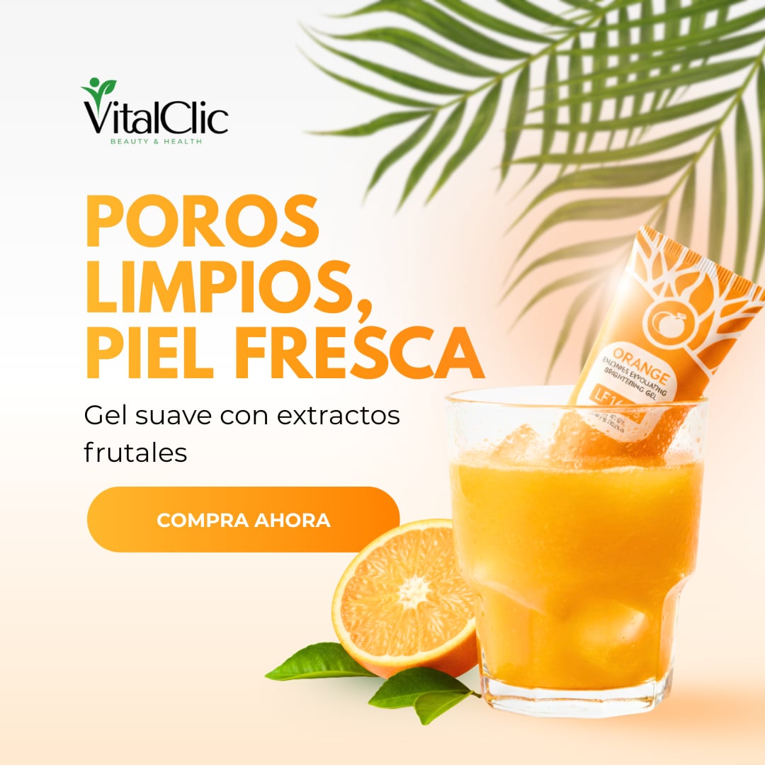 Exfoliante Orange - Aclarante y Limpiador Facial, Elimina Manchas e Hidrata tu Piel 