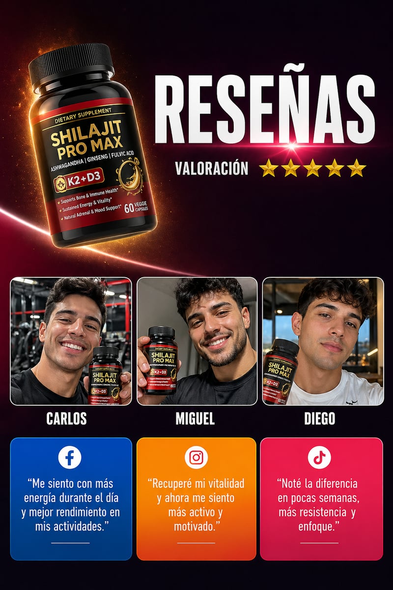 2x1 POTENCIADOR 🌿 SHILAJIT PRO MAX – Potencia de Alta Pureza 💊💪