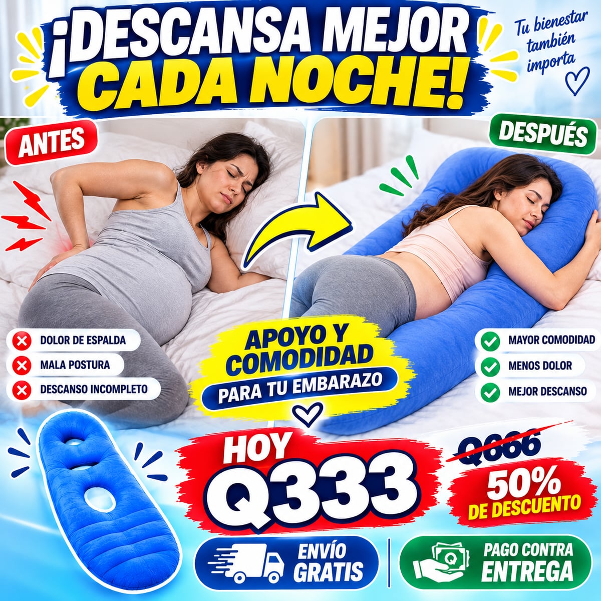 Colchón Inflable para Embarazadas