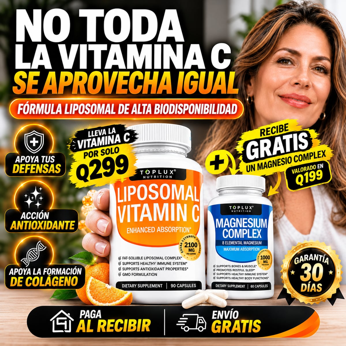 Llévate tu Vitamina C Liposomal y recibe GRATIS el Magnesium Complex