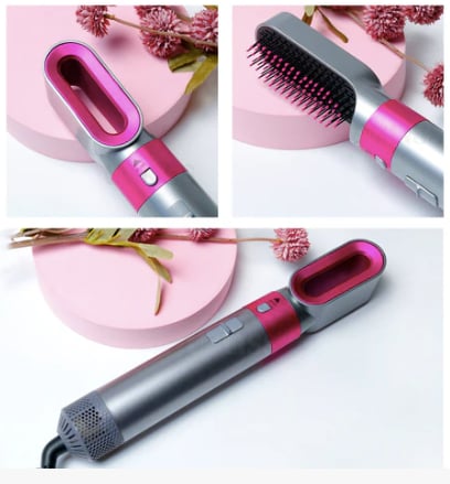 Cepillo Secador 5 en 1: Seca, Alisa, Ondula, Volumen y Protege tu Cabello