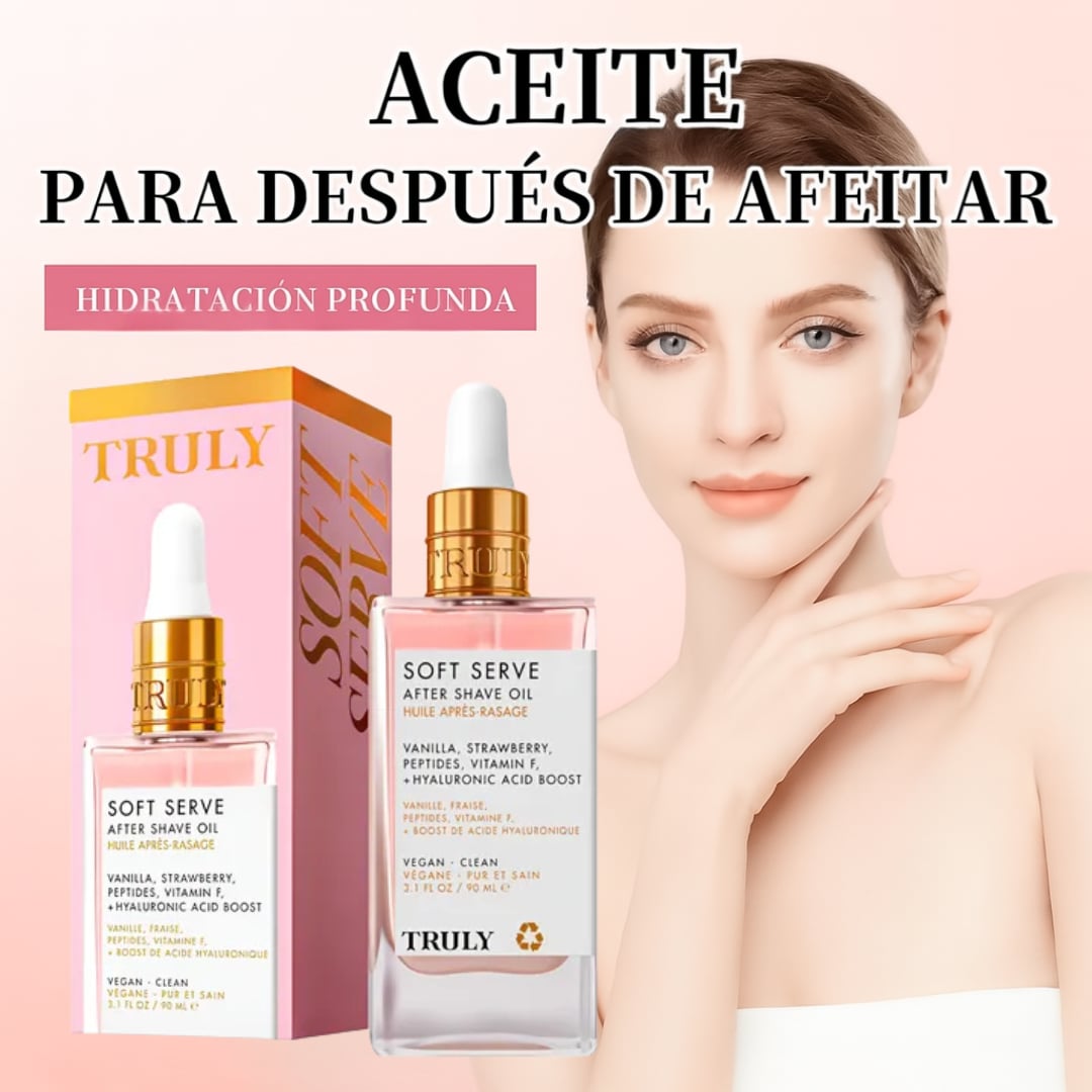 2X1 Aceite Post-Afeitado Truly Soft Serve - Piel de Seda e Hidratada