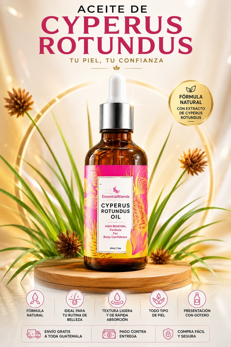 ✨ Aceite Esencial de Cyperus 100% Puro y Natural