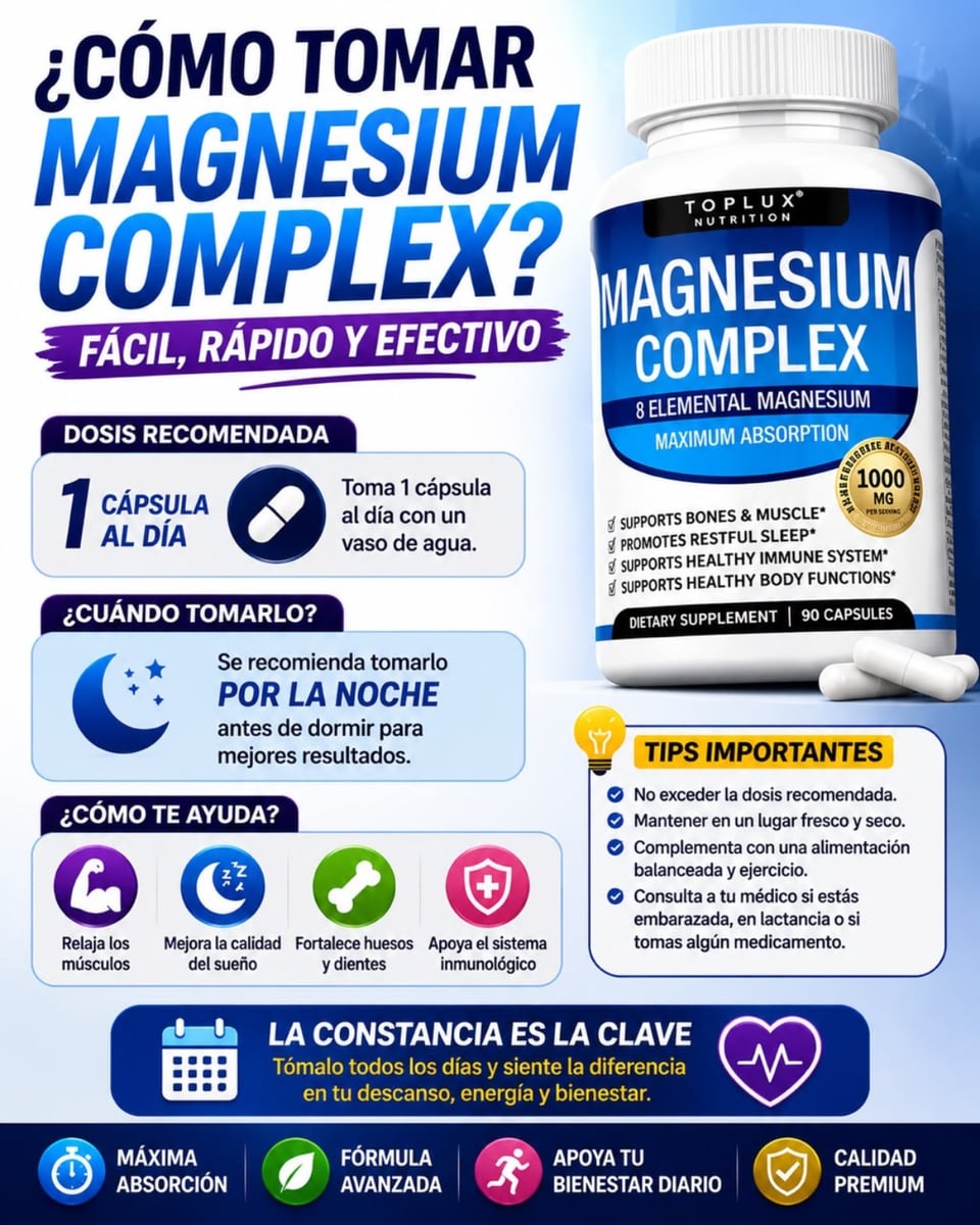Oferta 2 x 1  - Magnesio Complex + envio gratis