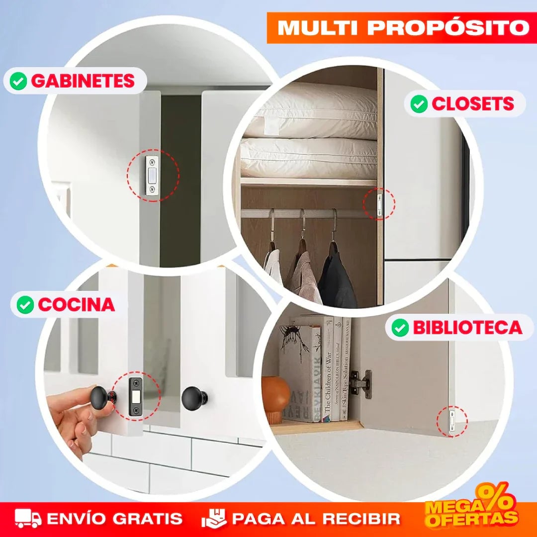 MAGLOCK™ - SET X10 CIERRES MAGNÉTICOS ULTRAFINOS + ENVÍO GRATIS📦