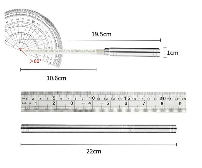 Cuchillo Delgado Estilo Japonés | Portátil para Cocina y Exteriores, Acero Inoxidable con Bloqueo de Seguridad + ENVIO GRATIS 🔥