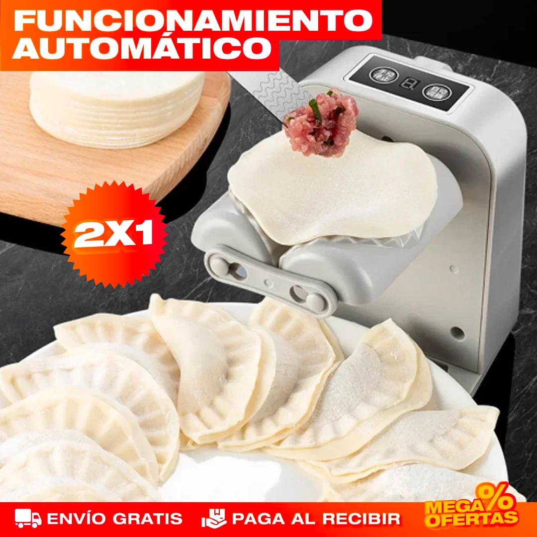 PROMO 2X1 MÁQUINA ELÉCTRICA AUTOMÁTICA PARA EMPANADAS