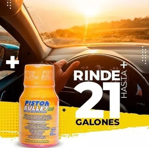 Pistón Bullet® 3x1- Limpia y potencia tu motor + Guía GRATIS