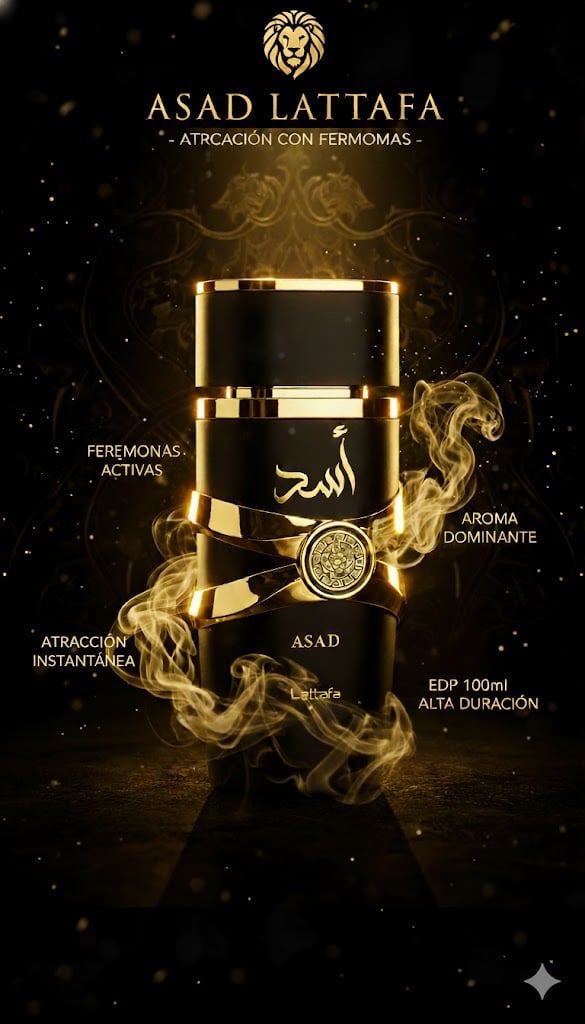 Perfume Atracción con Feromonas - Asad Lataffa Edp 100Ml Hombre + ENVIO GRATIS 🎁