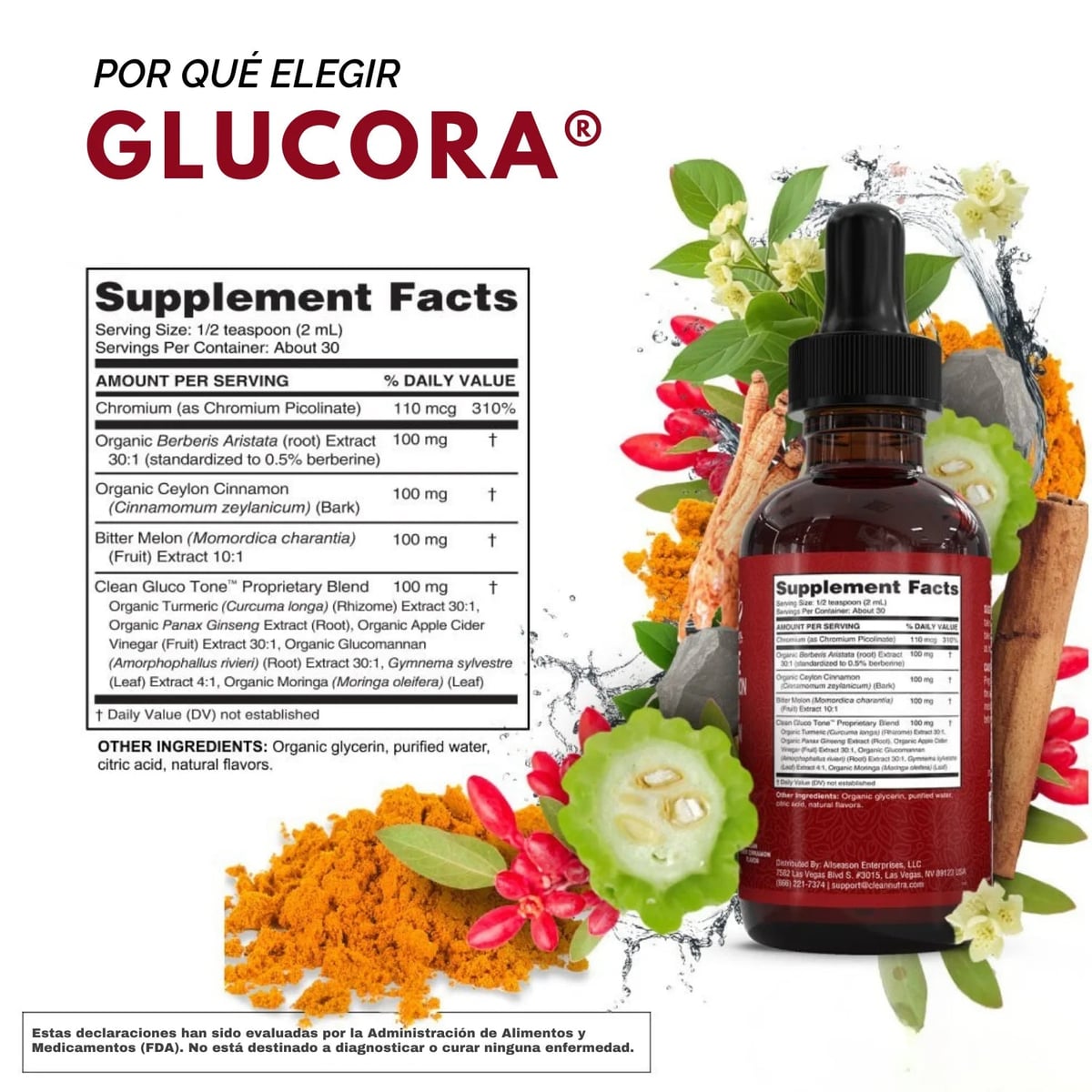 Glucora® | Fórmula herbal 10 en 1