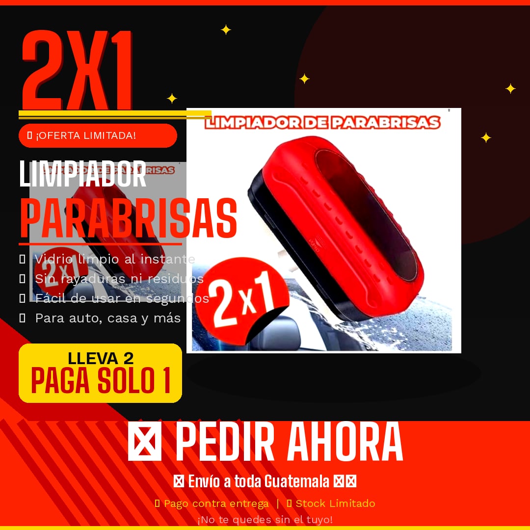 2x1 Cepillo Hidrof贸bico Limpia Parabrisas