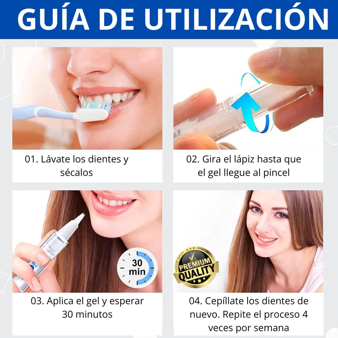 LÁPIZ BLANQUEADOR DE DIENTES – Elimina Manchas y Blanquea tu Sonrisa en Días | SMILE WHITE™