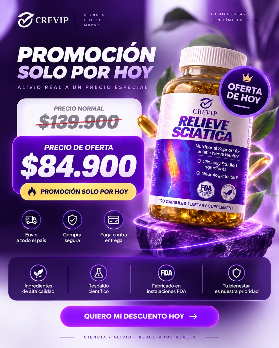 GREVIP RELIEVE SCIATICA | Recupera la comodidad de moverte y disfruta más de cada día | 60 cápsulas.