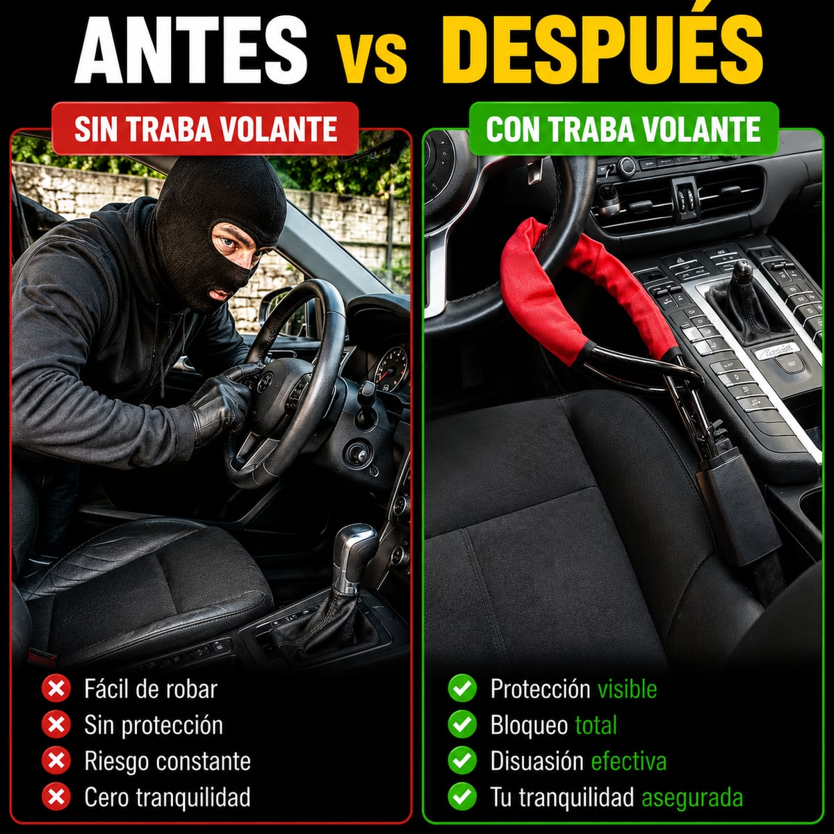 Traba Volante Seguro Total + ENVIO GRATIS