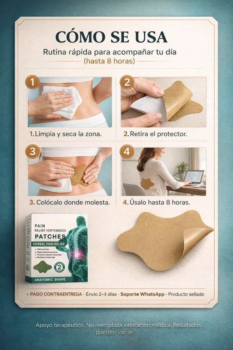 Parches Naturales Para el Alivio del Dolor + ENVIO GRATIS