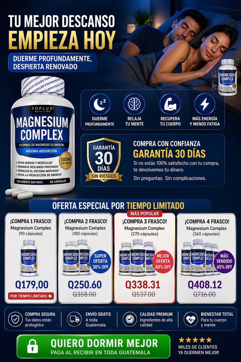 Magnesium Complex®– Sueño profundo y recuperación total sin estrés🎁