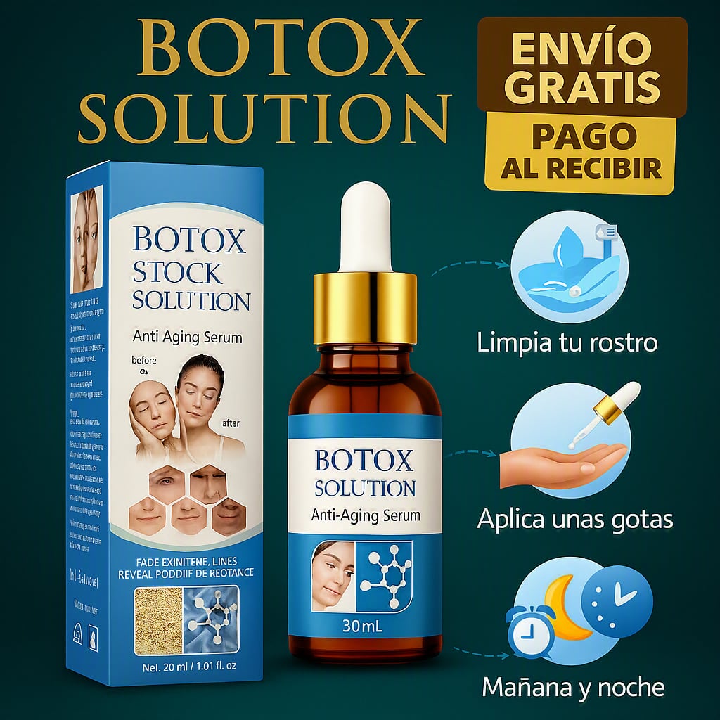 Botox Stock® Solution- Fórmula Profesional de Alta Pureza - Paga al Recibir + Envío Gratis🚗🏠🔥👌