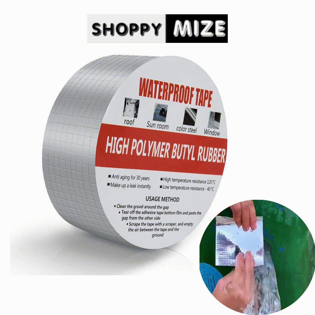 OFERTA 2X1🔥Cinta de Butilo de Aluminio Impermeable para Reparación de Fugas 