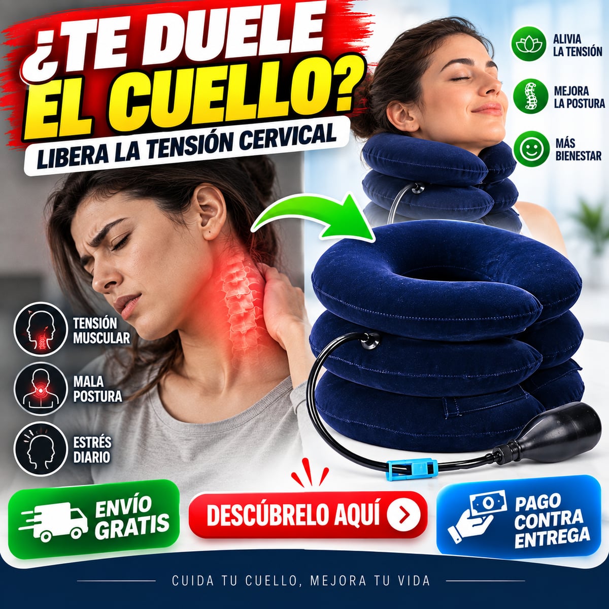 Cervi Relax™ — Libera la tensión. Descansa tu cuello.