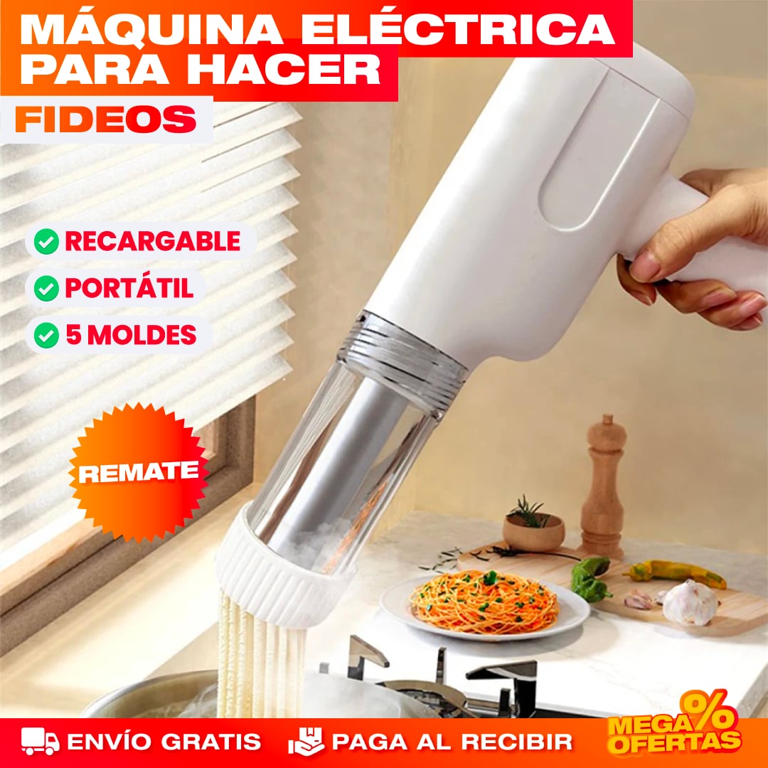 Máquina Eléctrica para Hacer Pastas – Pasta Fresca Casera en Minutos