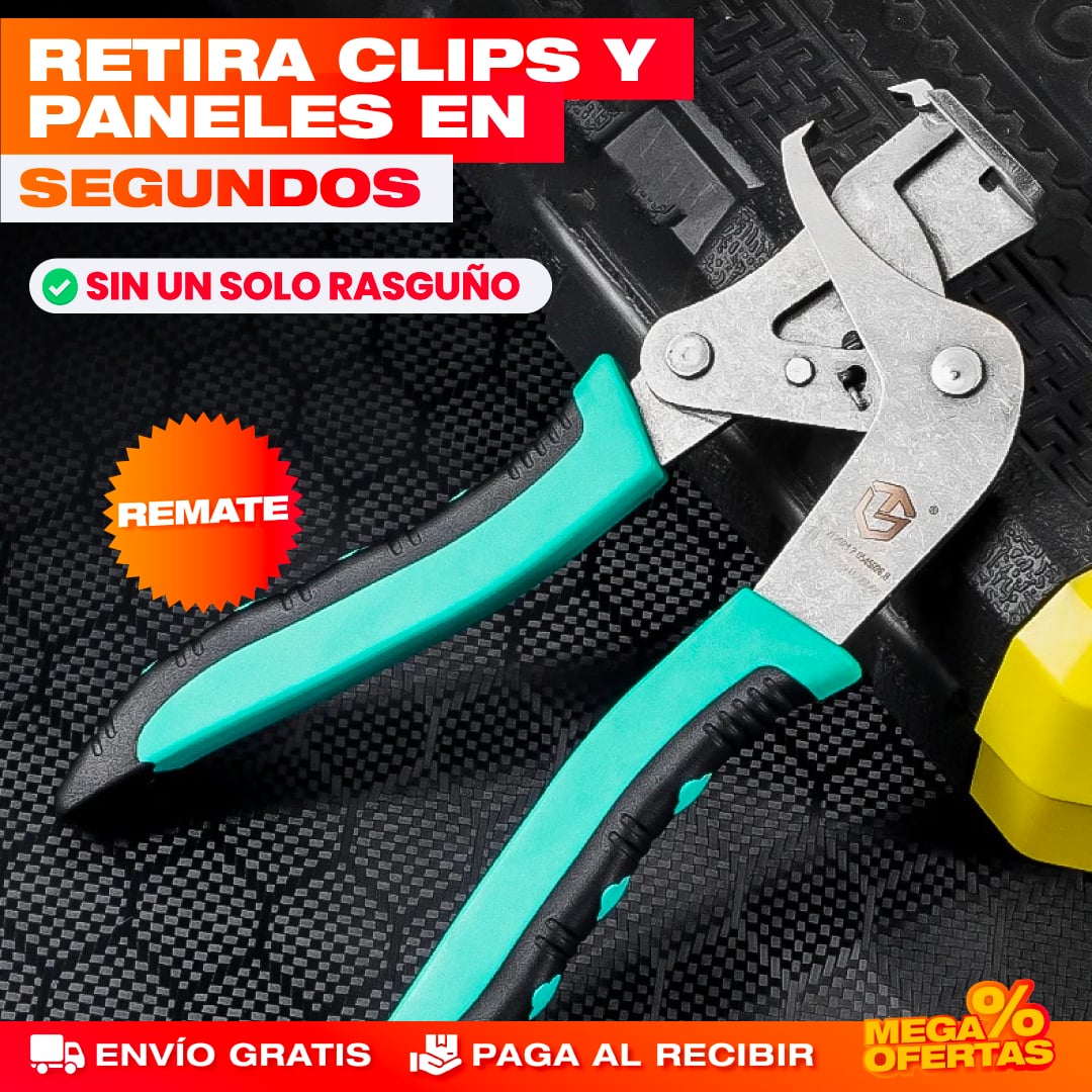 ALICATE REMOVEDOR DE CLIPS PARA CARRO + 50 CLIPS