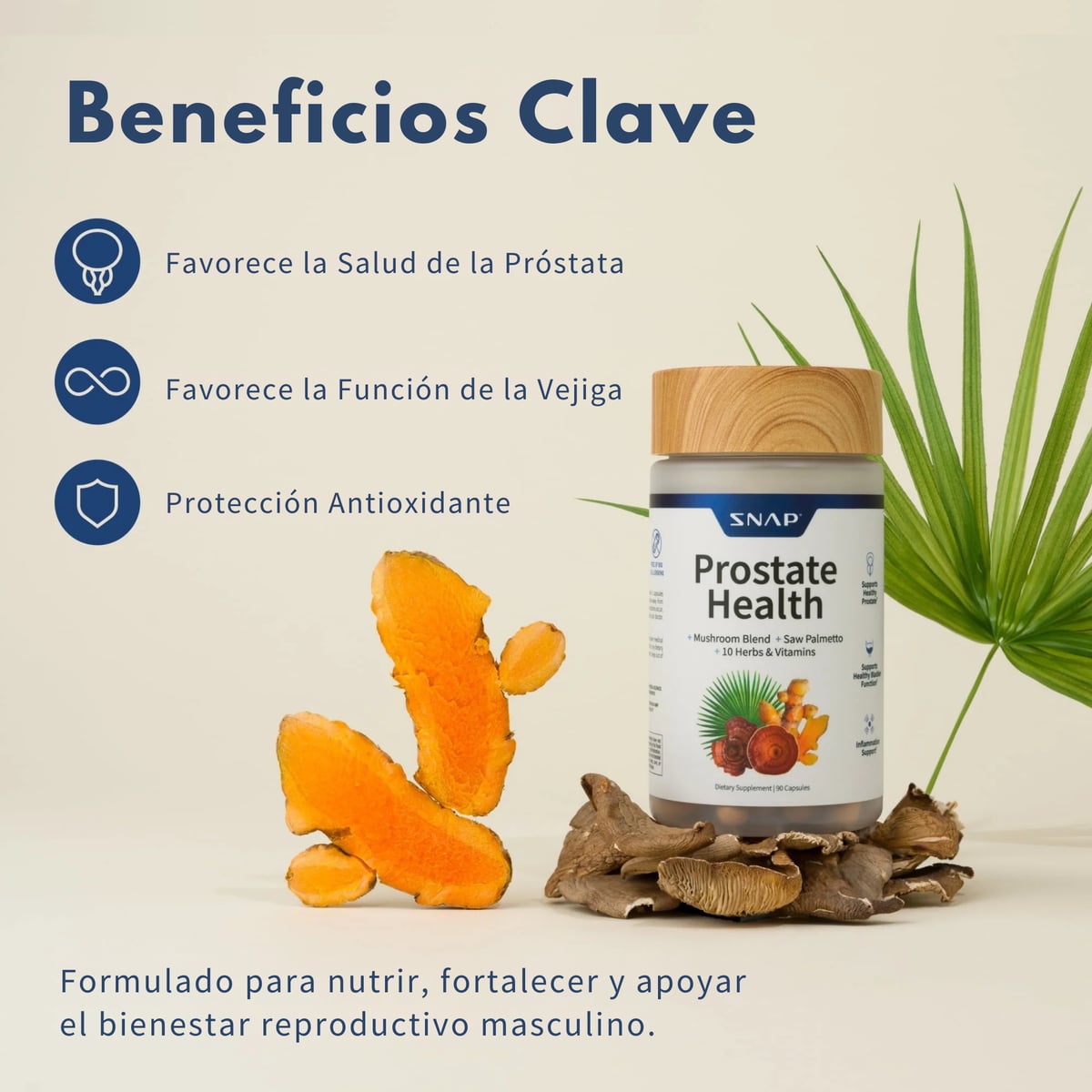 Prostate Health™ – Fórmula Natural para la Salud de la Próstata, Vejiga y Vitalidad Masculina (60 Cápsulas) + ENVIO GRATIS 🎁