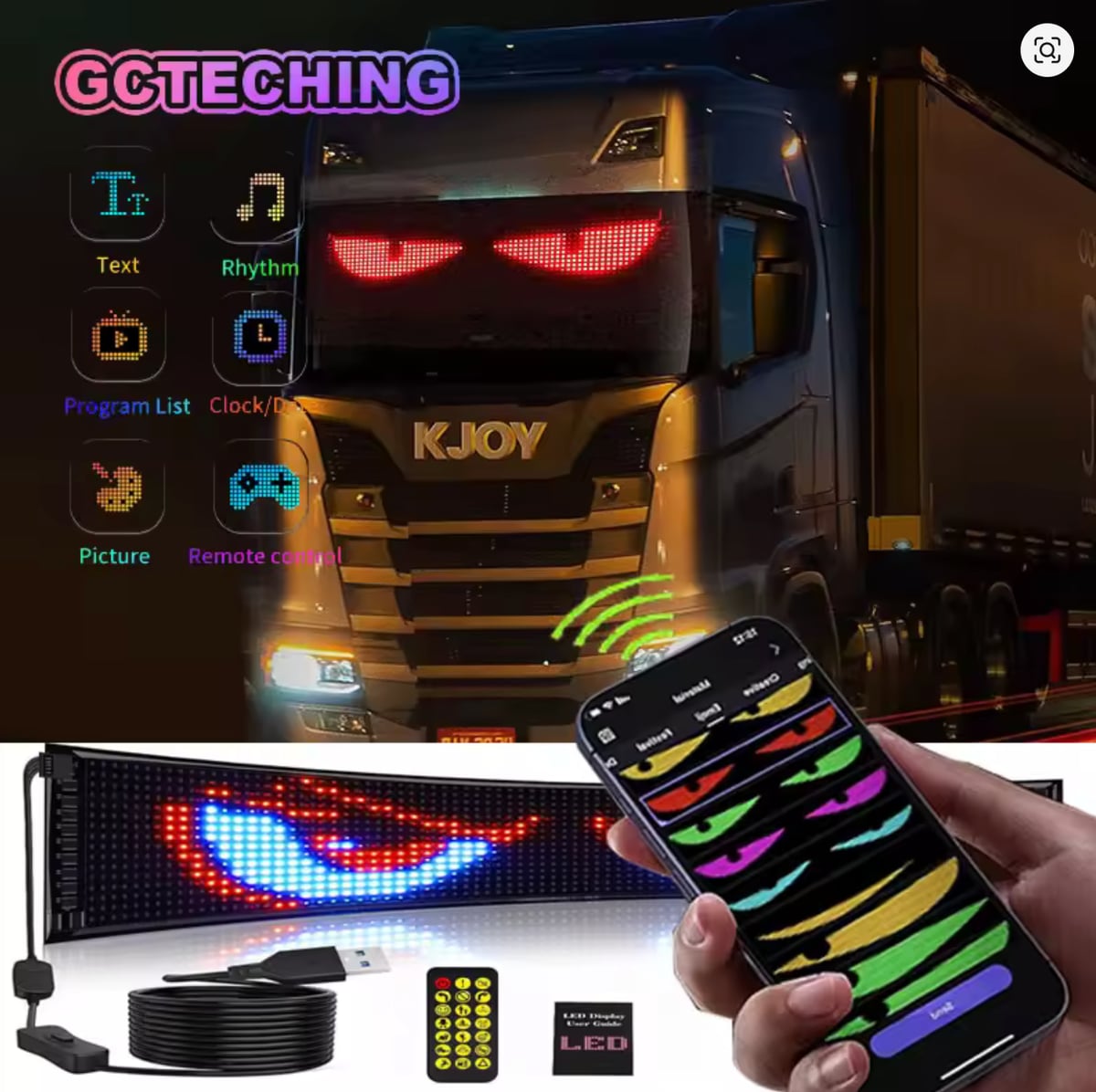 Luz de ojos programable para coche y cami贸n + ENVIO GRATIS 馃巵