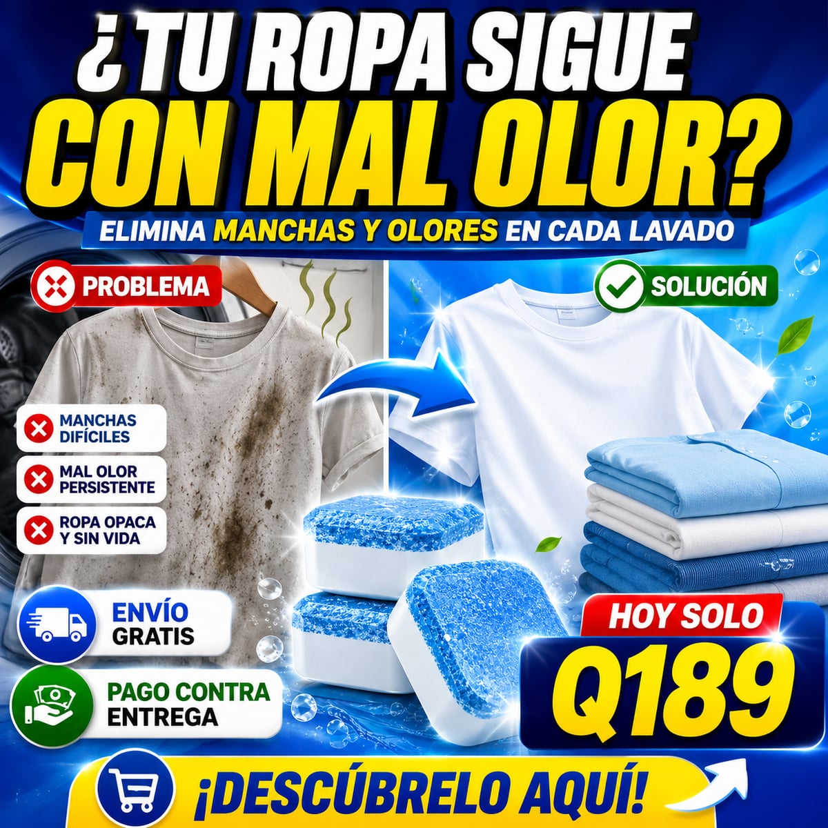 Pastillas Limpiadoras Antisarro para Lavadora+ ENVIO GRATIS