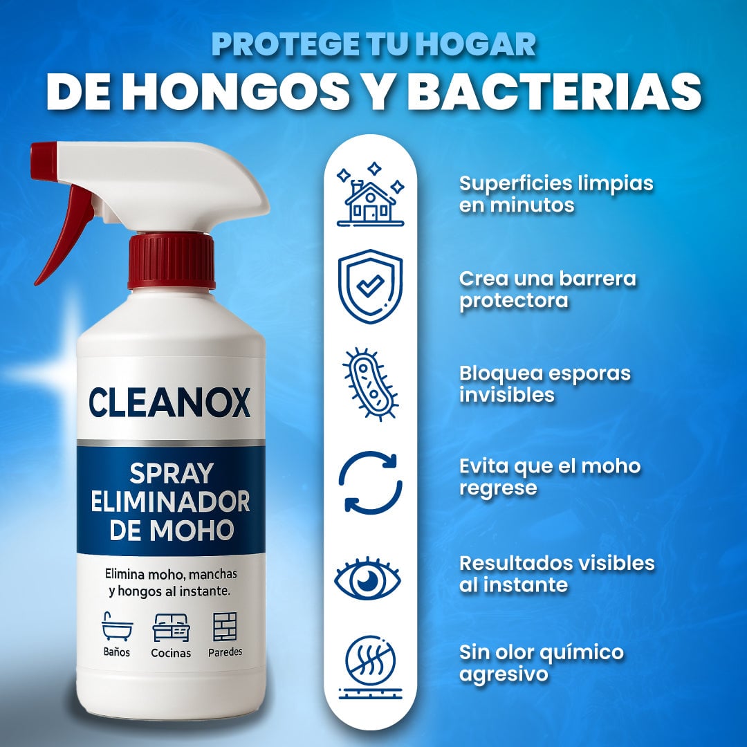 Spray removedor de moho y hongos - Cleanox™ + ENVIO GRATIS 🇬🇹