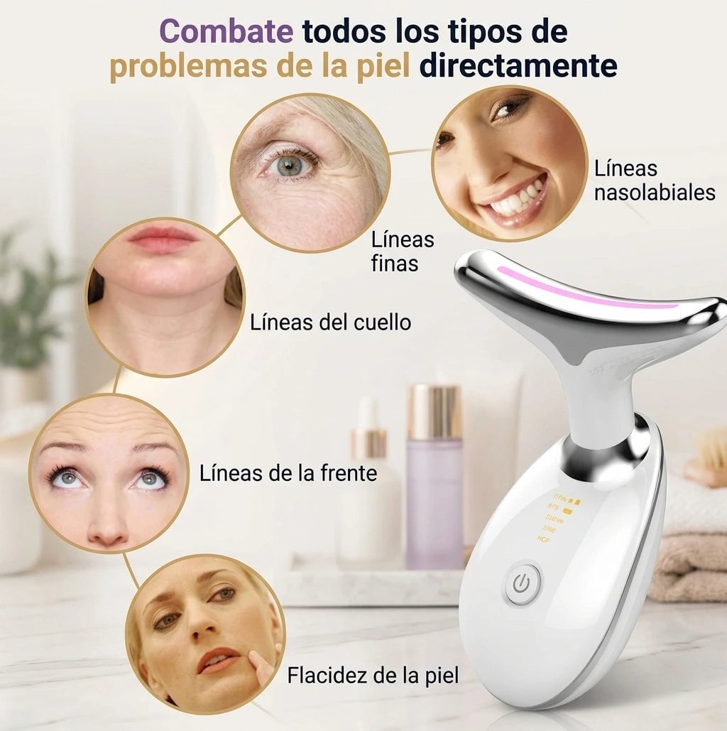 LumiLift™ | Masajeador Facial y de cuello
