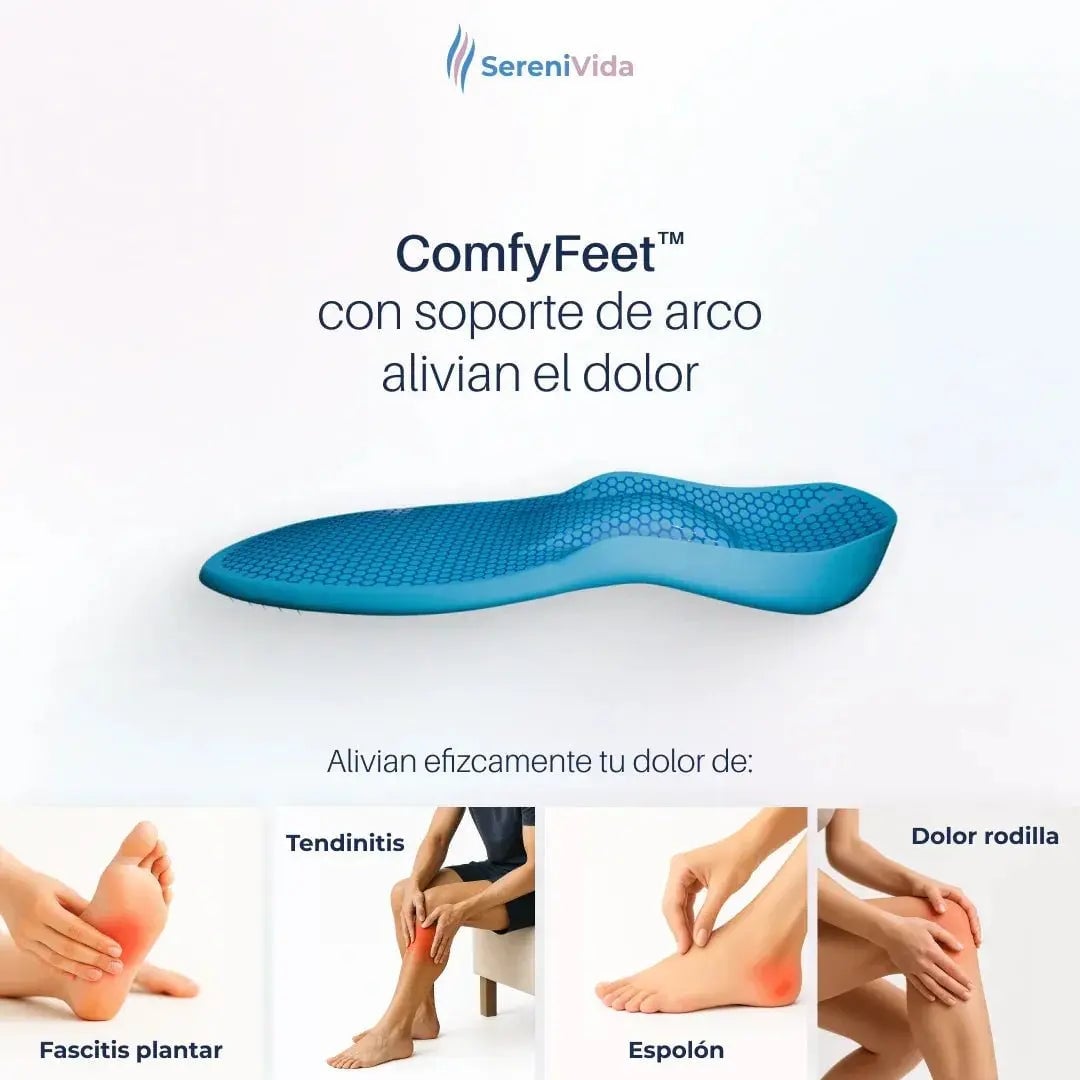 Plantillas ComfyFeet - Disfruta de días sin dolor, sin tratamientos caros ni visitas al médico....