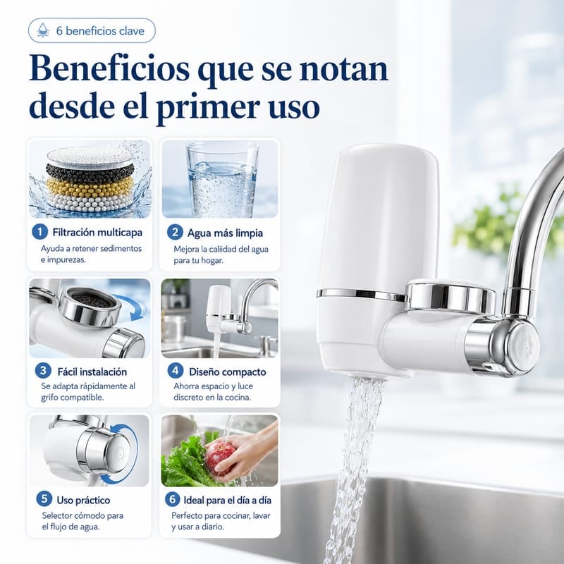 FILTRO PURUFICADOR DE AGUA – Agua Pura del Grifo Sin Comprar Botellones