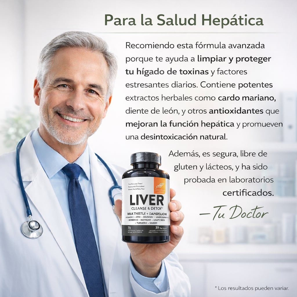 Liver Cleanse &amp; Detox Sandhus Nutrition®  Ayuda a que tu Hígado Funcione Mejor,  inicia desde hoy