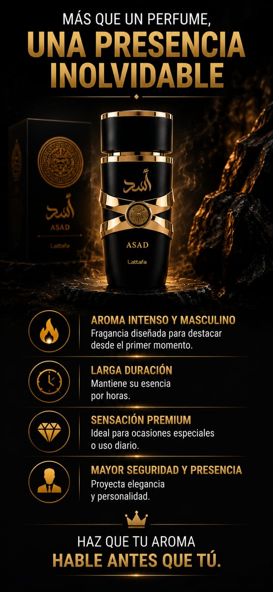 Perfume Asad Lattafa + ENVIO GRATIS