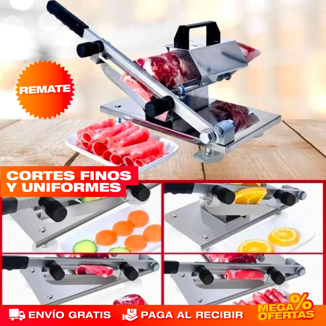 REBANADORA DE CARNE Y JAMONES PORTABLE