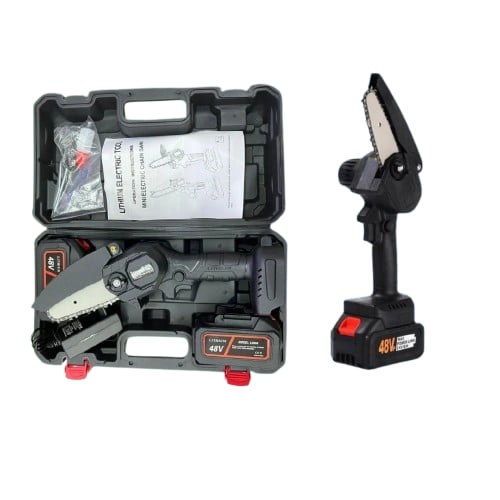 Mini Motosierra Eléctrica Portátil 48V | + 1 Batería + Maleta GRATIS + ENVÍO GRATIS