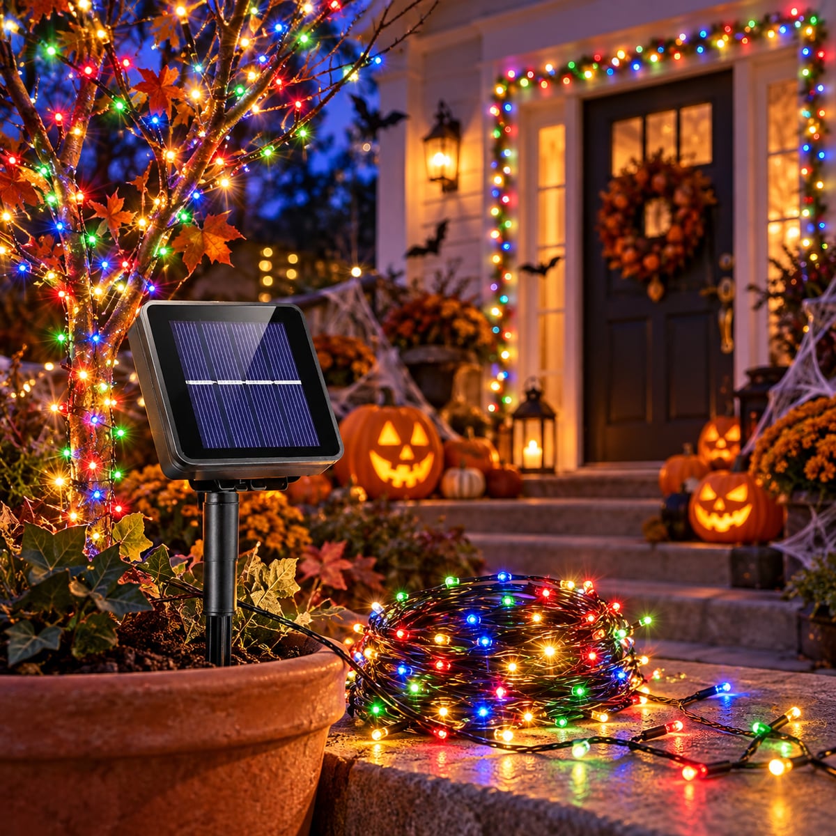🎄✨  LUCES NAVIDEÑAS CON PANEL S0LAR