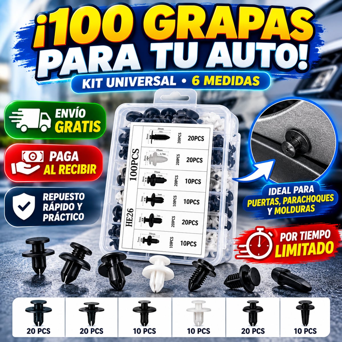 Set de Sujetadores Universales
