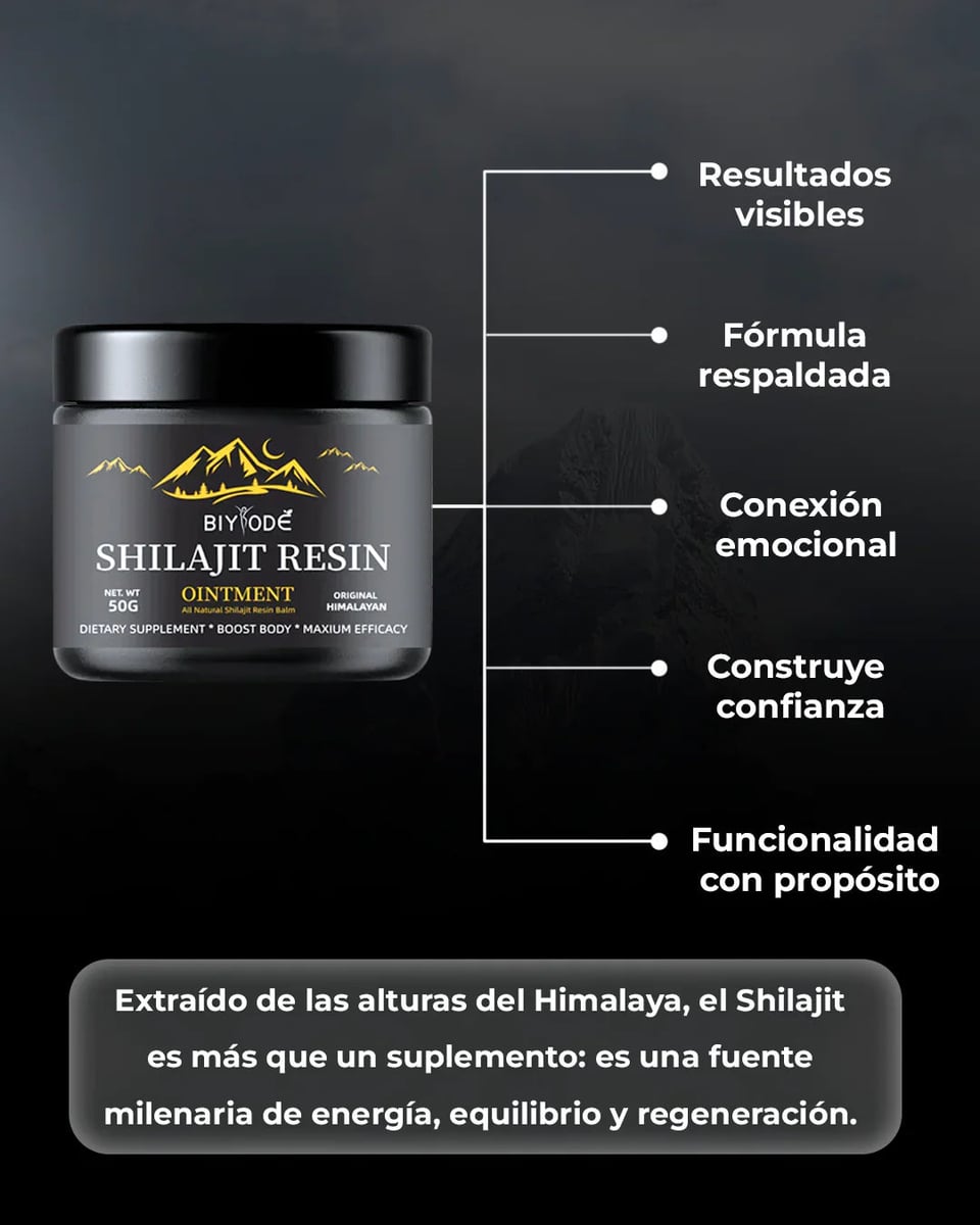 ⚡ Shilajit Ultra™ — Fórmula Potenciada para Vitalidad y Rendimiento Diario 💥✨