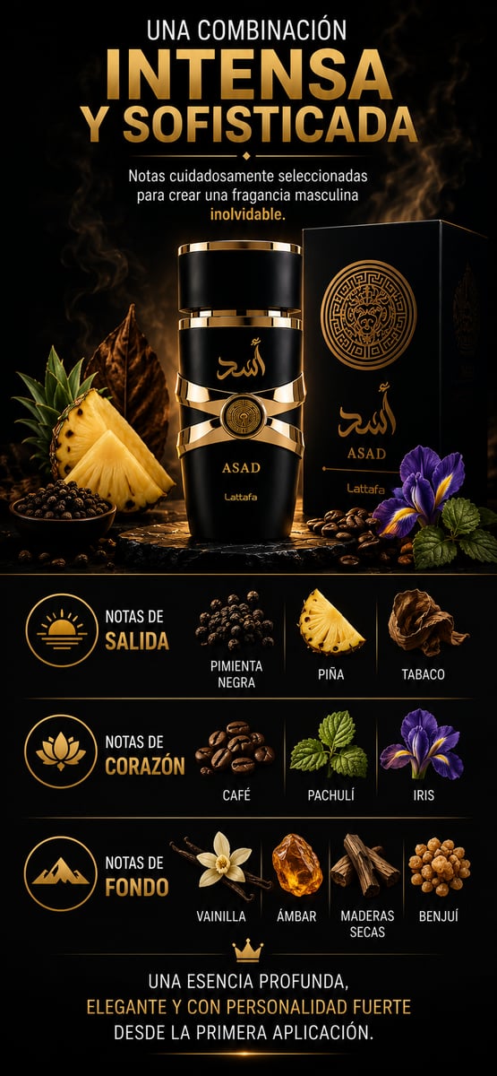 Perfume Asad Lattafa + ENVIO GRATIS